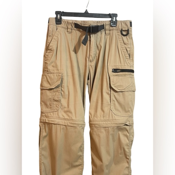 Mens Convertible Lightweight Comfort Stretch Cargo Pants or Shorts - Picture 4 of 8